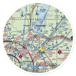 Sageeyah Airfield (OK20) VFR Sectional Sticker (30 mile)