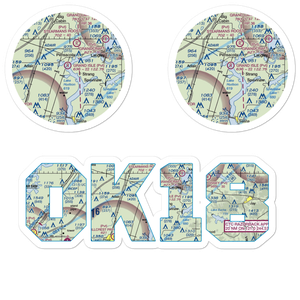 Grand Isle Airport (OK18) VFR Sectional Sticker Pack