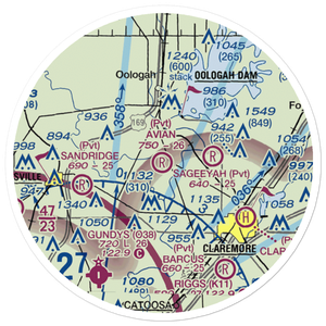 Avian Country Estates Airport (OK15) VFR Sectional Sticker (20 mile)