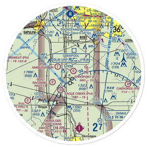 Erroport Airport (OK13) VFR Sectional Sticker (30 mile)