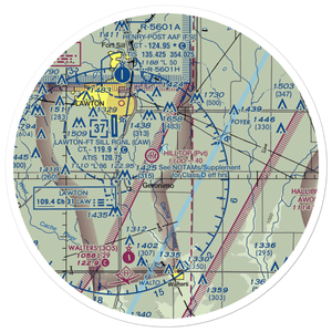 Djs Airport (OK07) VFR Sectional Sticker (30 mile)