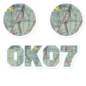Djs Airport (OK07) VFR Sectional Sticker Pack
