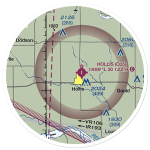 Ray Preston Airport (OK05) VFR Sectional Sticker (20 mile)