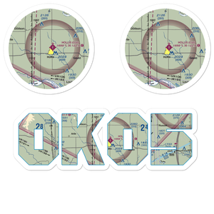 Ray Preston Airport (OK05) VFR Sectional Sticker Pack