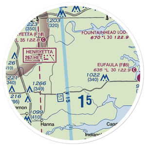 Canadian River Ranch Airport (OK04) VFR Sectional Sticker (20 mile)