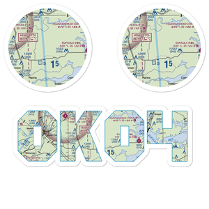 Canadian River Ranch Airport (OK04) VFR Sectional Sticker Pack