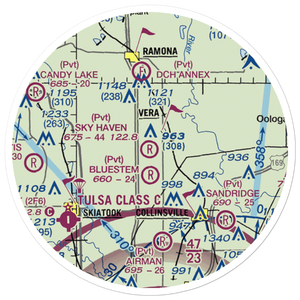 Sky Haven Airpark/Sellmeyer Field (OK01) VFR Sectional Sticker (20 mile)