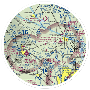 Mill Creek Airport (OI85) VFR Sectional Sticker (30 mile)