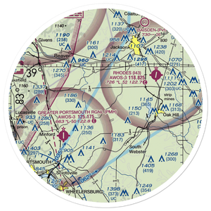 Russ Airport (OI82) VFR Sectional Sticker (30 mile)