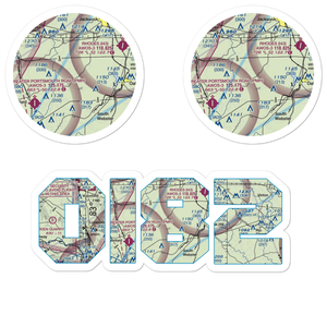 Russ Airport (OI82) VFR Sectional Sticker Pack