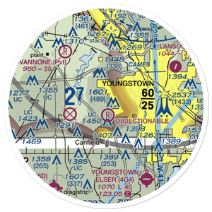Mollica Airport (OI81) VFR Sectional Sticker (20 mile)