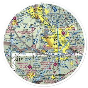Mollica Airport (OI81) VFR Sectional Sticker (30 mile)
