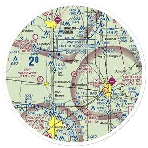 Mc Ardle Airport (OI77) VFR Sectional Sticker (30 mile)