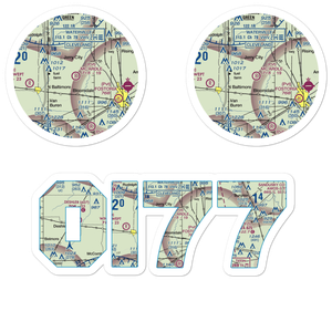Mc Ardle Airport (OI77) VFR Sectional Sticker Pack