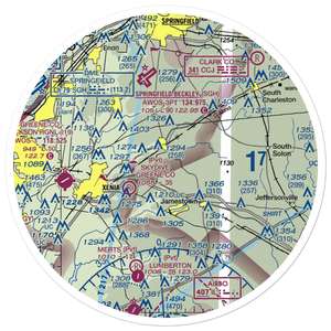Williamson Airport (OI73) VFR Sectional Sticker (30 mile)