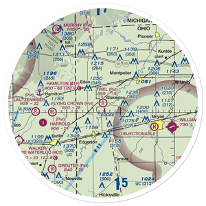 Marvin Thiel Field (OI72) VFR Sectional Sticker (30 mile)