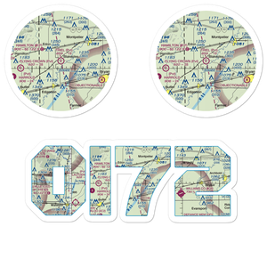Marvin Thiel Field (OI72) VFR Sectional Sticker Pack