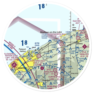 Blackacre Farm Airport (OI69) VFR Sectional Sticker (30 mile)