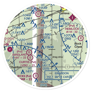 Bush Field (OI64) VFR Sectional Sticker (20 mile)