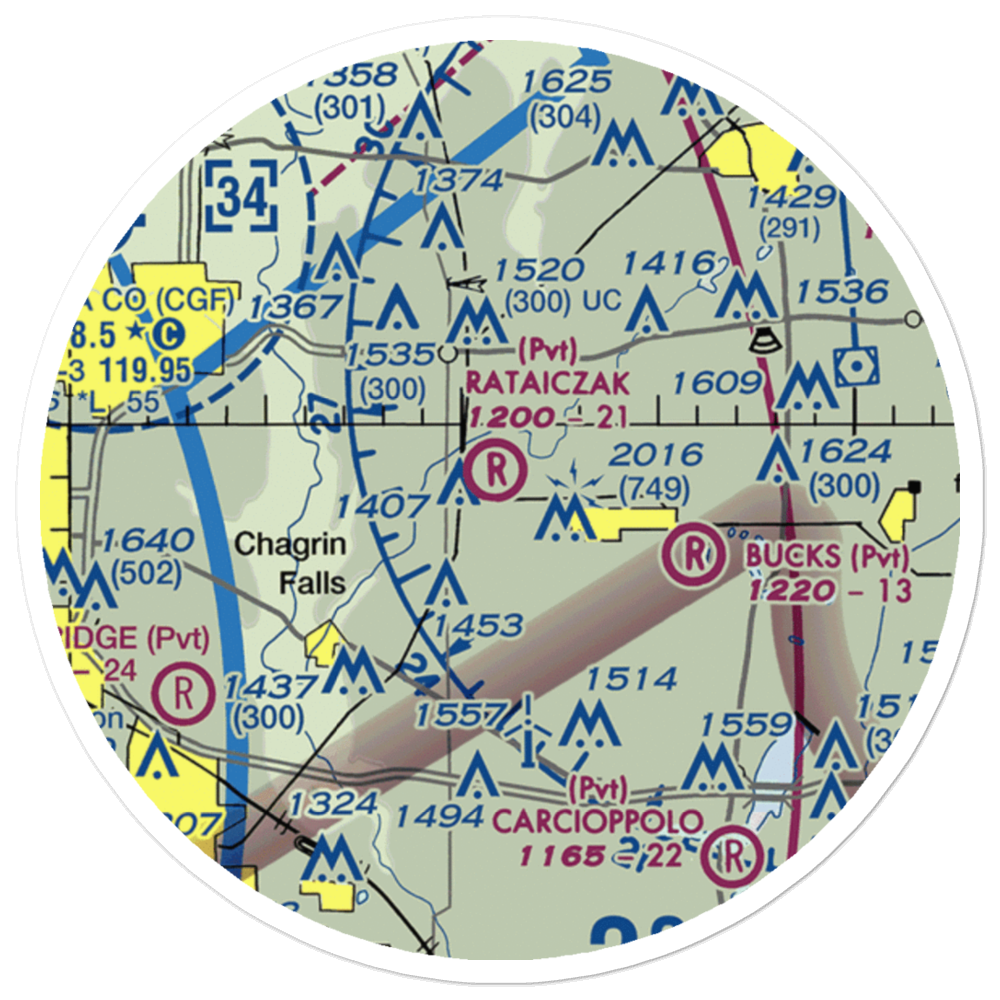 Rataiczak Airport (OI62) VFR Sectional Sticker (20 mile) 