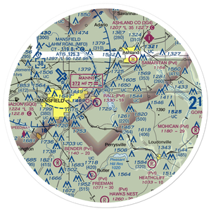 Gorman Airport (OI60) VFR Sectional Sticker (30 mile)