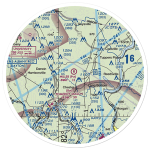 Miller Airport (OI59) VFR Sectional Sticker (30 mile)