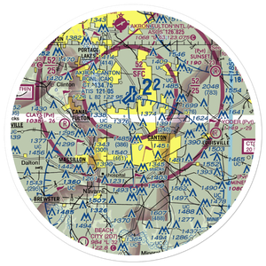 Lockeridge Airport (OI58) VFR Sectional Sticker (30 mile)