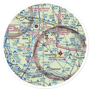 Mc Kinney Field (OI57) VFR Sectional Sticker (30 mile)