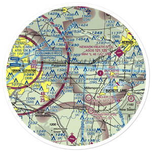 Lee's Dogpatch Airport (OI56) VFR Sectional Sticker (30 mile)