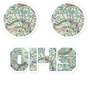 Flying Acres Airport (OI49) VFR Sectional Sticker Pack