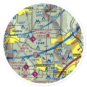 Sharondale Field (OI46) VFR Sectional Sticker (20 mile)