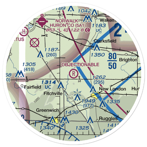 D. A. Chandler Airport (OI42) VFR Sectional Sticker (20 mile)