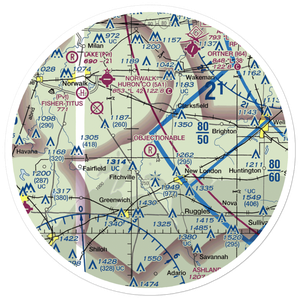 D. A. Chandler Airport (OI42) VFR Sectional Sticker (30 mile)