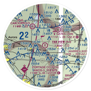 Far View Airport (OI41) VFR Sectional Sticker (20 mile)