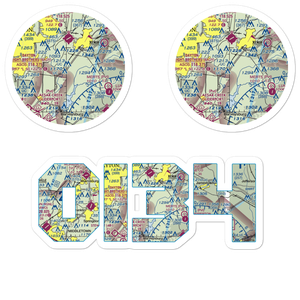 Fricke Airport (OI34) VFR Sectional Sticker Pack