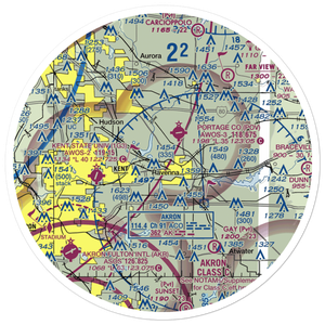 Stoney's Airport (OI32) VFR Sectional Sticker (30 mile)