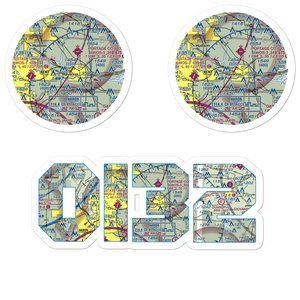 Stoney's Airport (OI32) VFR Sectional Sticker Pack