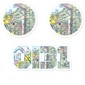 Pheasant Run Airport (OI31) VFR Sectional Sticker Pack