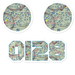 Lanker Airport (OI28) VFR Sectional Sticker Pack