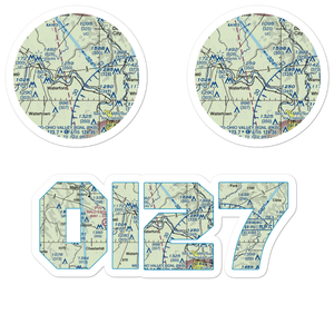 Checkpoint Charlie Airport (OI27) VFR Sectional Sticker Pack