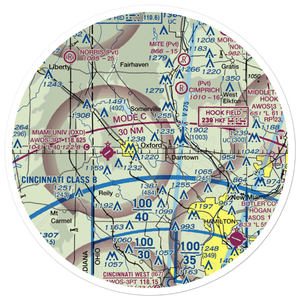Hillcrest Airport (OI26) VFR Sectional Sticker (30 mile)