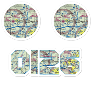 Hillcrest Airport (OI26) VFR Sectional Sticker Pack