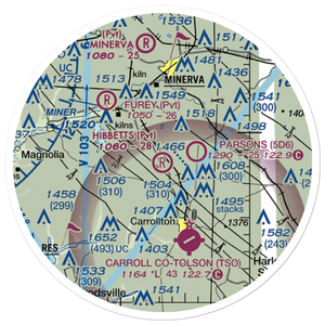 Hibbetts Airport (OI11) VFR Sectional Sticker (20 mile)