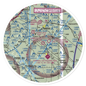 Hibbetts Airport (OI11) VFR Sectional Sticker (30 mile)