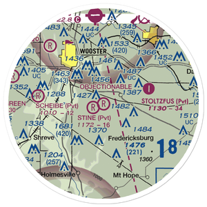 Davies Air Field (OI08) VFR Sectional Sticker (20 mile)