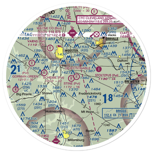 Davies Air Field (OI08) VFR Sectional Sticker (30 mile)
