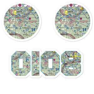 Davies Air Field (OI08) VFR Sectional Sticker Pack