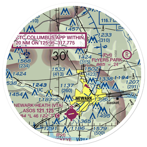 Planevue Airport (OH99) VFR Sectional Sticker (20 mile)
