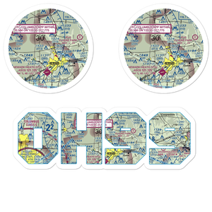 Planevue Airport (OH99) VFR Sectional Sticker Pack