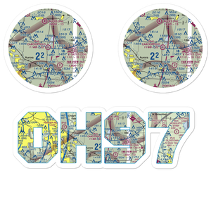 Carcioppolo Field (OH97) VFR Sectional Sticker Pack